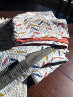 Falling Leaves Double Gauze Baby Blanket