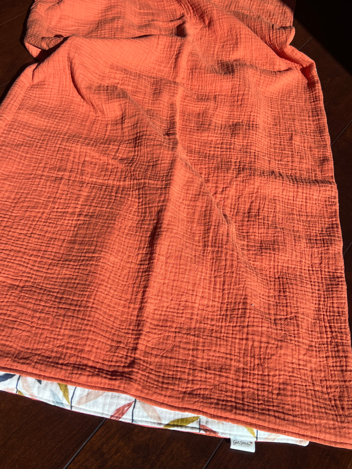 Falling Leaves Double Gauze Baby Blanket