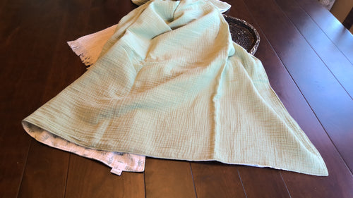 Autumn Sage Double Gauze Baby Blanket
