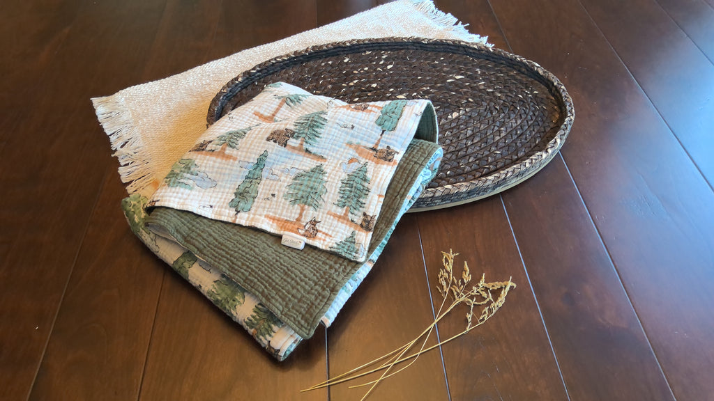 Whispering Pines Double Gauze Baby Blanket