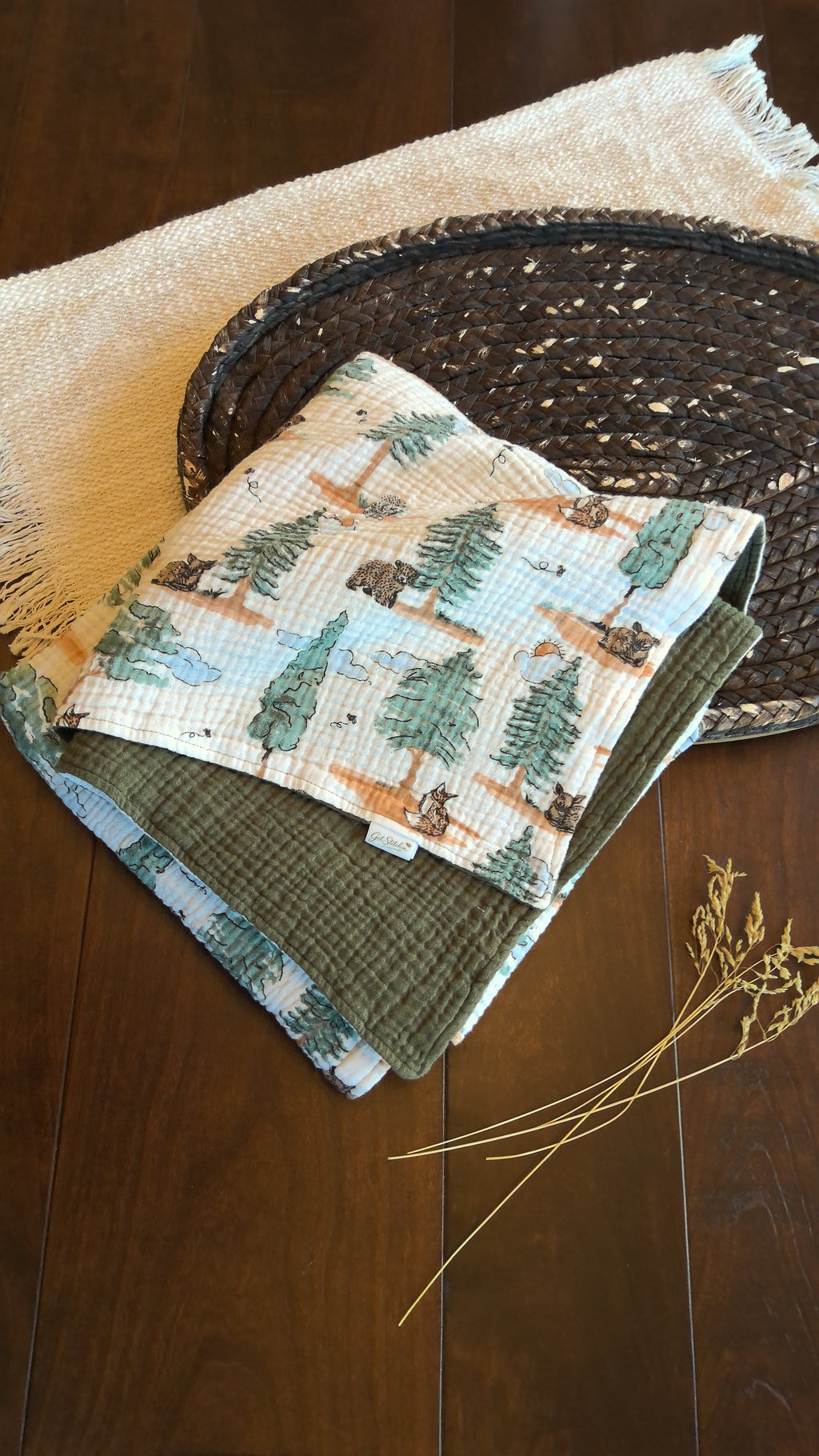 Whispering Pines Double Gauze Baby Blanket