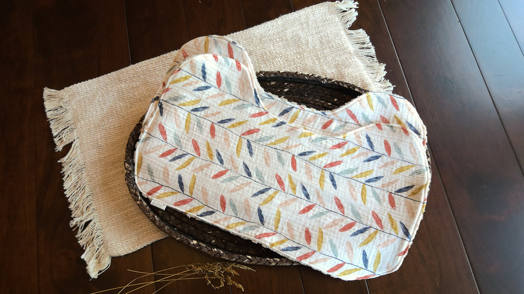 Falling Leaves Double Gauze Burp Cloth