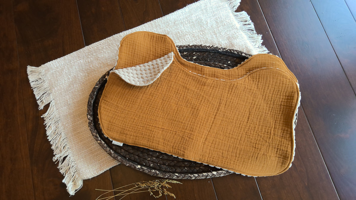 Golden Wheat Double Gauze Burp Cloth