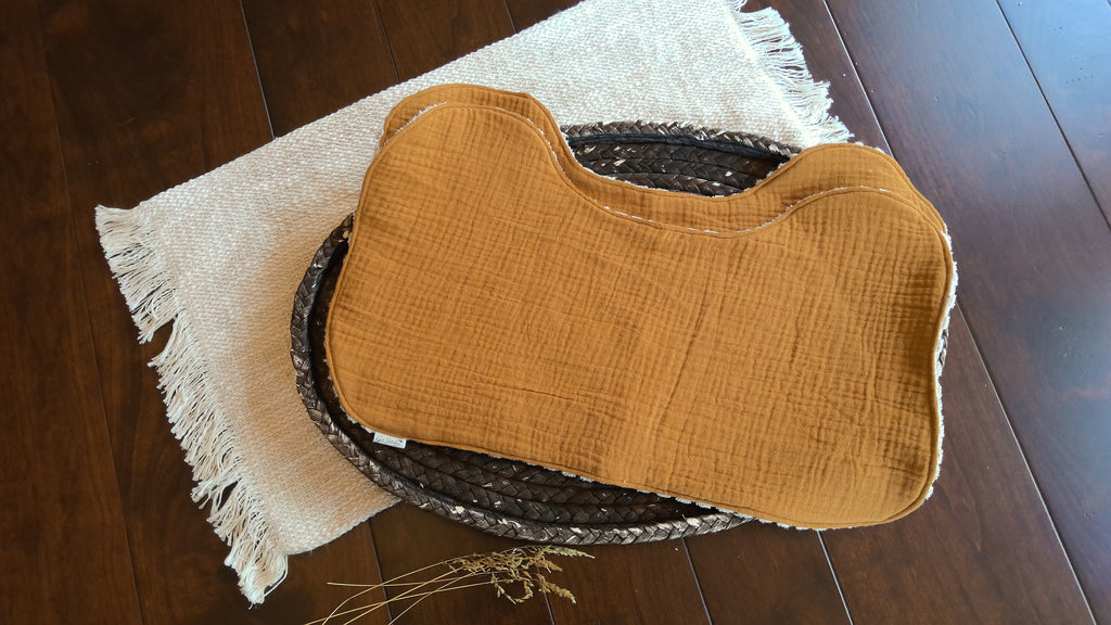 Golden Wheat Double Gauze Burp Cloth