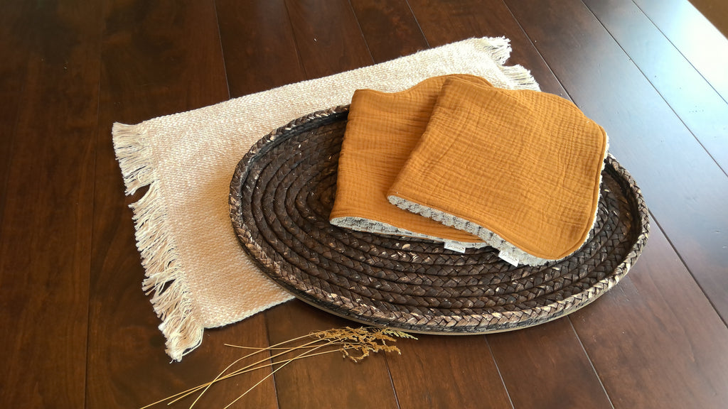 Golden Wheat Double Gauze Burp Cloth