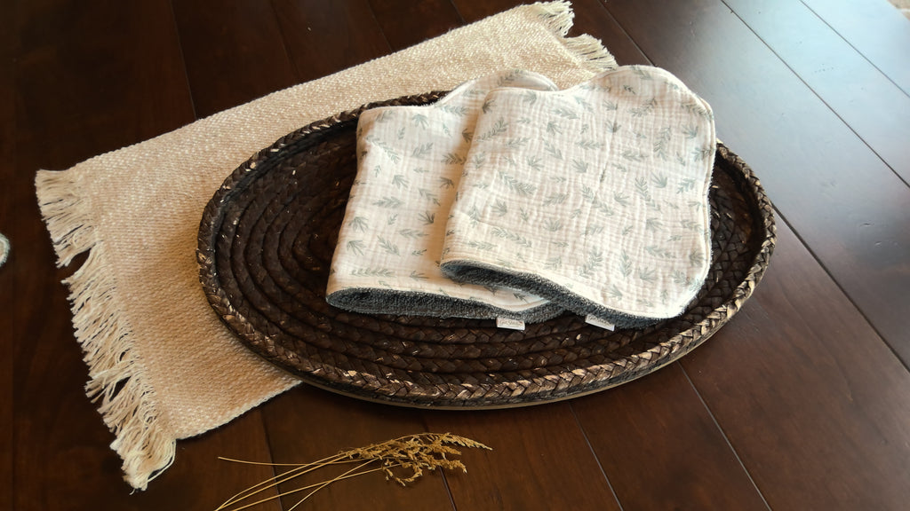 Autumn Sage Double Gauze Burp Cloth
