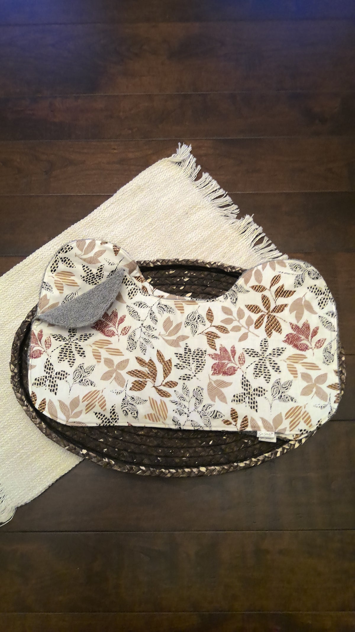 Birch Hollow Burp Cloth – Gray Terry