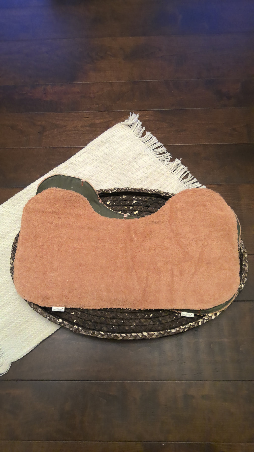 Green Mushrooms Burp Cloth