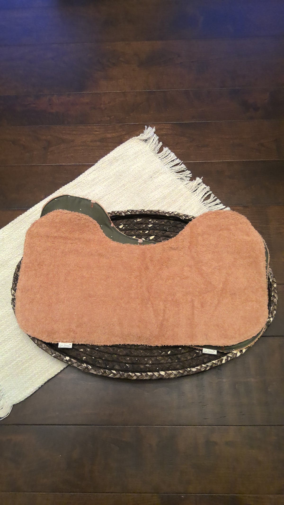 Green Mushrooms Burp Cloth