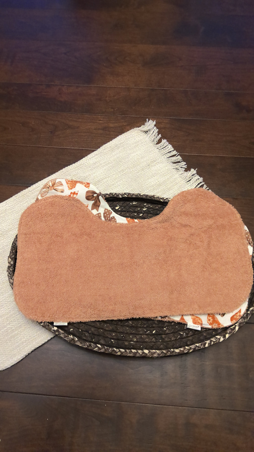 Harvest Bows Burp Cloth – Spice Terry