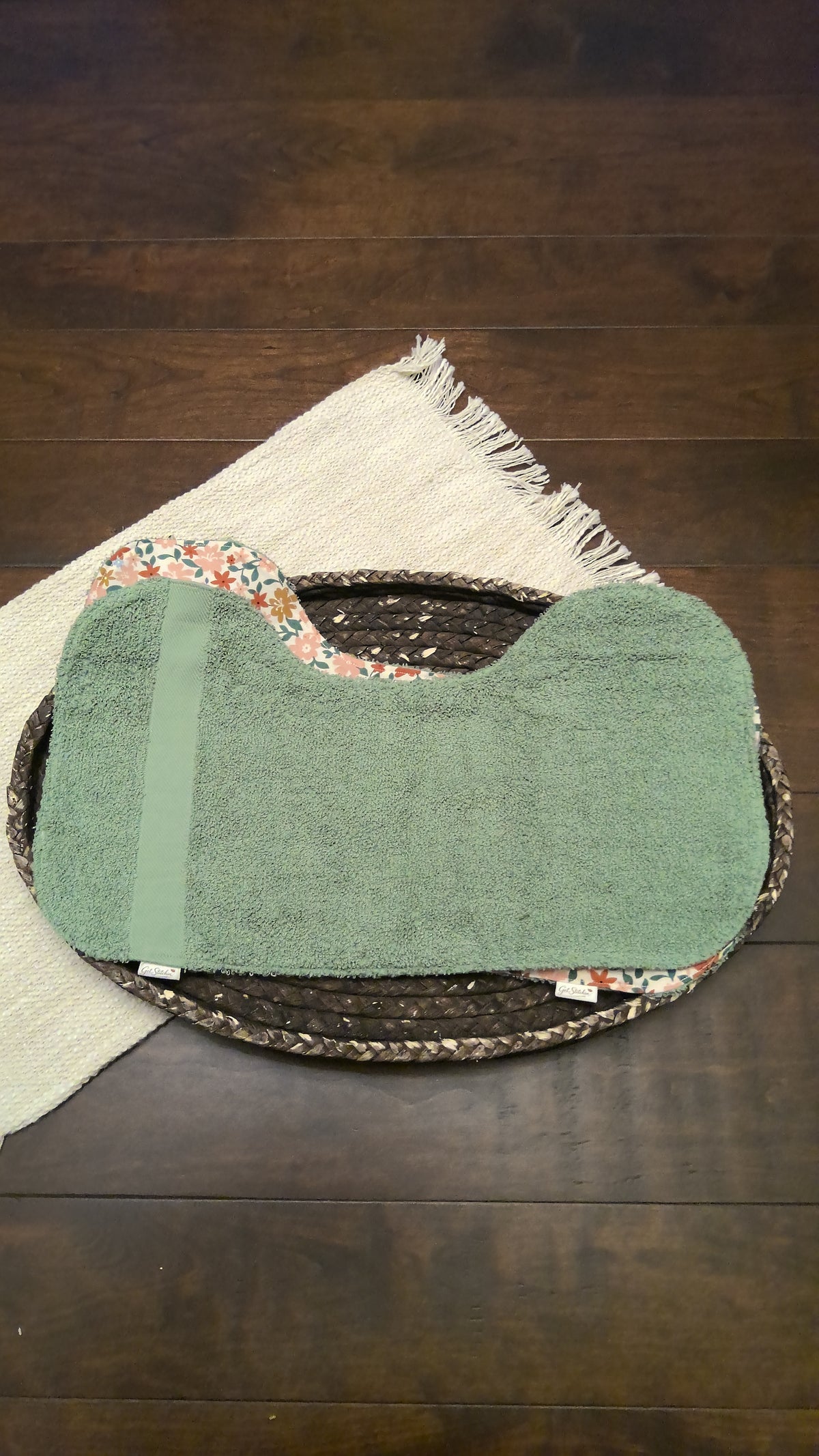 Meadow Bloom Burp Cloth – Sage Terry
