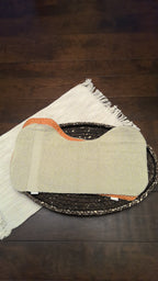 Orange Polka Dots Burp Cloth – Beige Terry