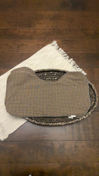 Black & Tan Burp Cloth