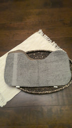 Black & Tan Burp Cloth