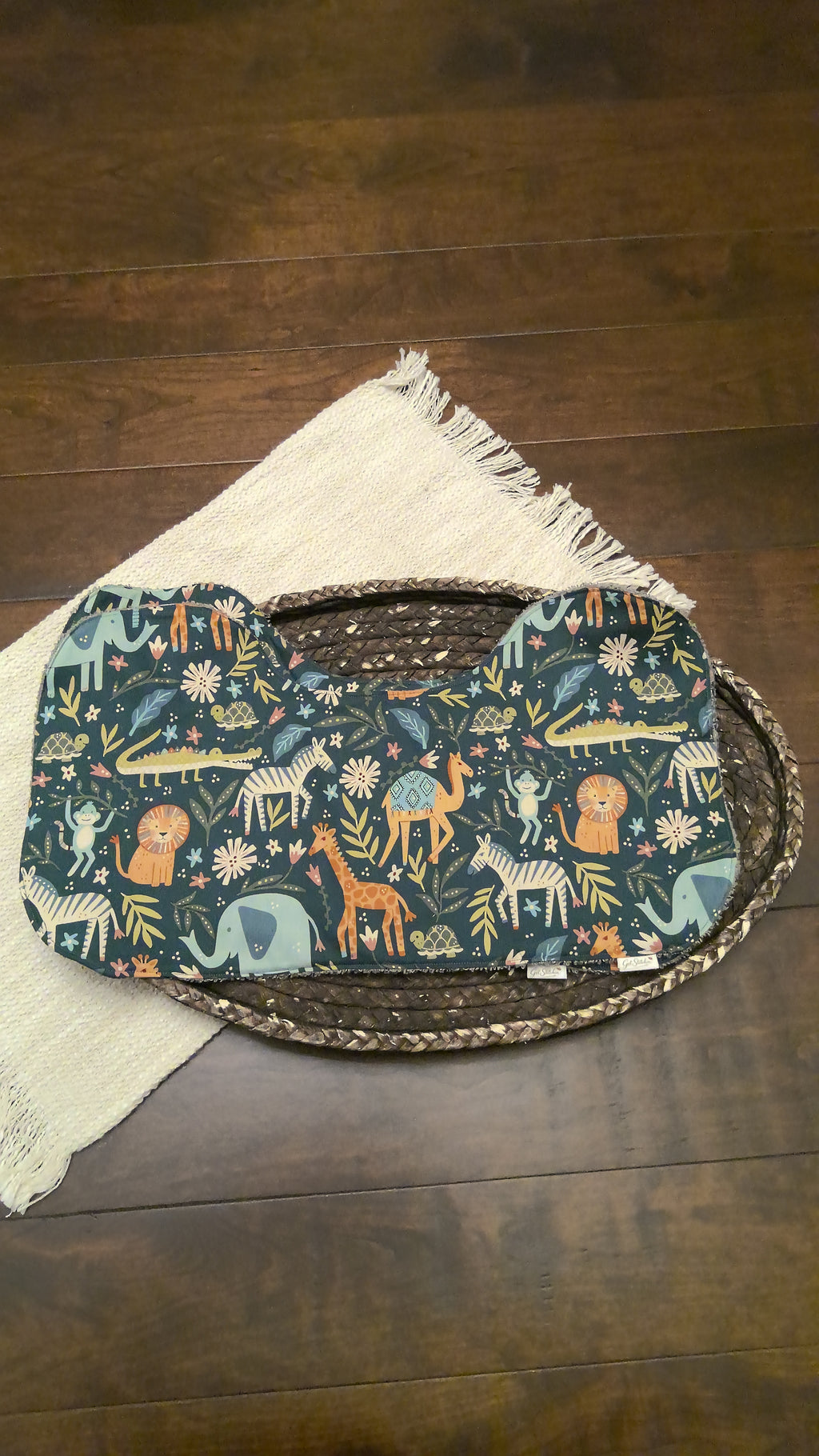 Into the Wild Burp Cloth – Gray Terry
