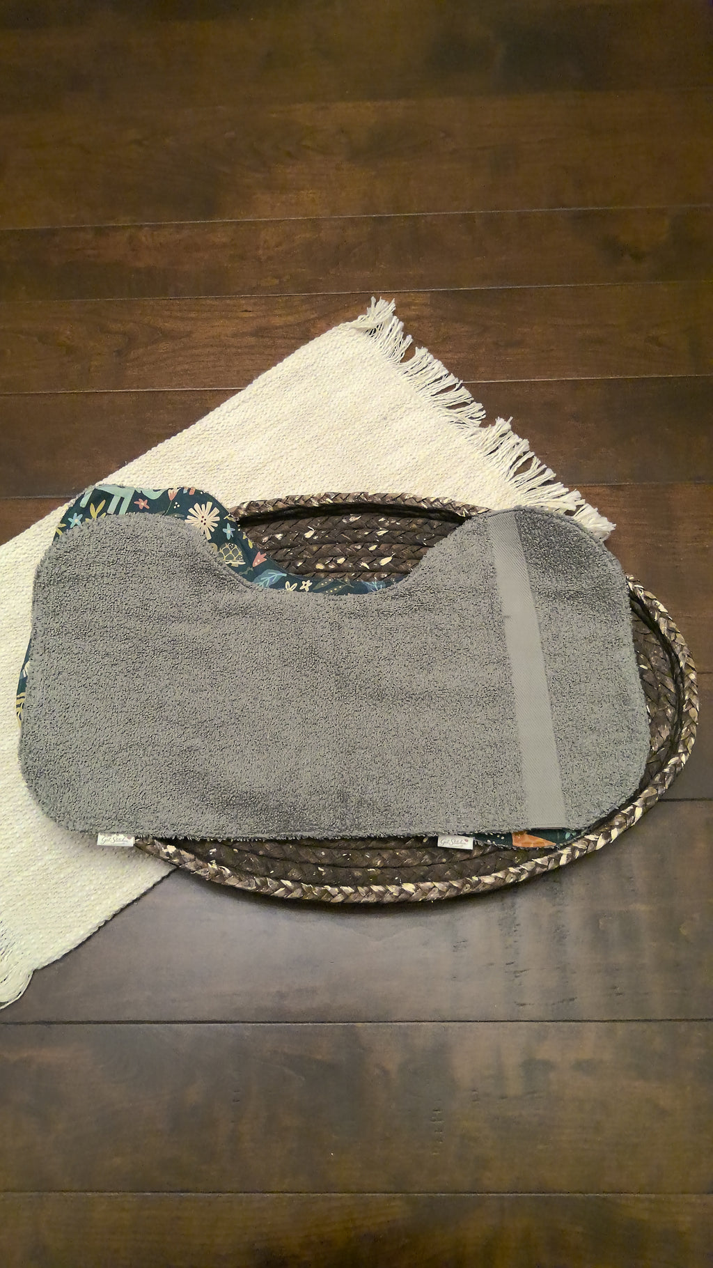 Into the Wild Burp Cloth – Gray Terry