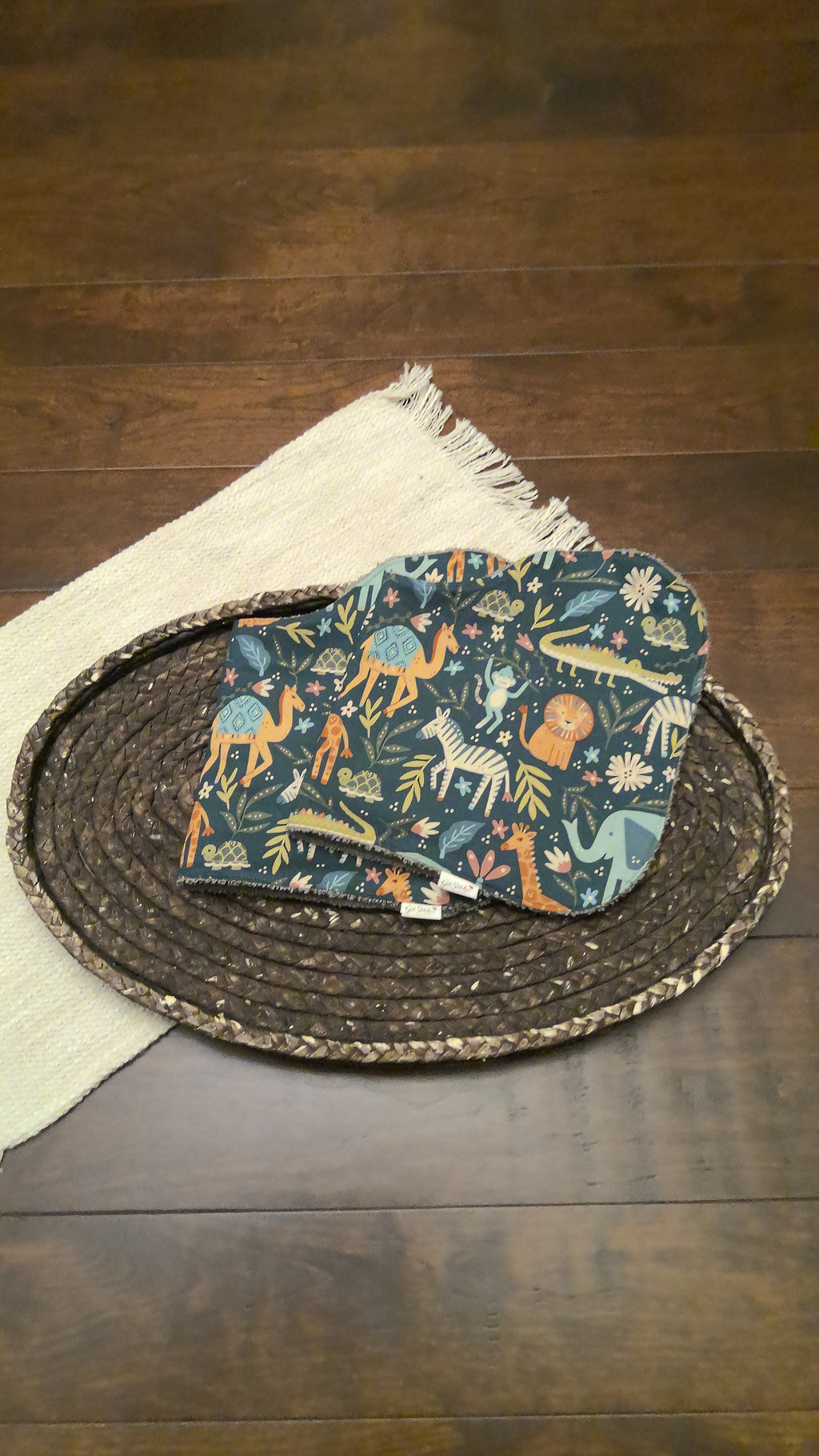 Into the Wild Burp Cloth – Gray Terry