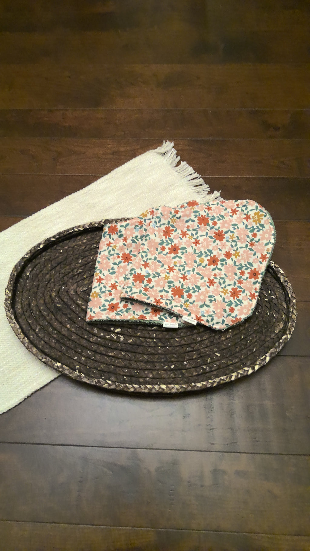 Meadow Bloom Burp Cloth – Sage Terry