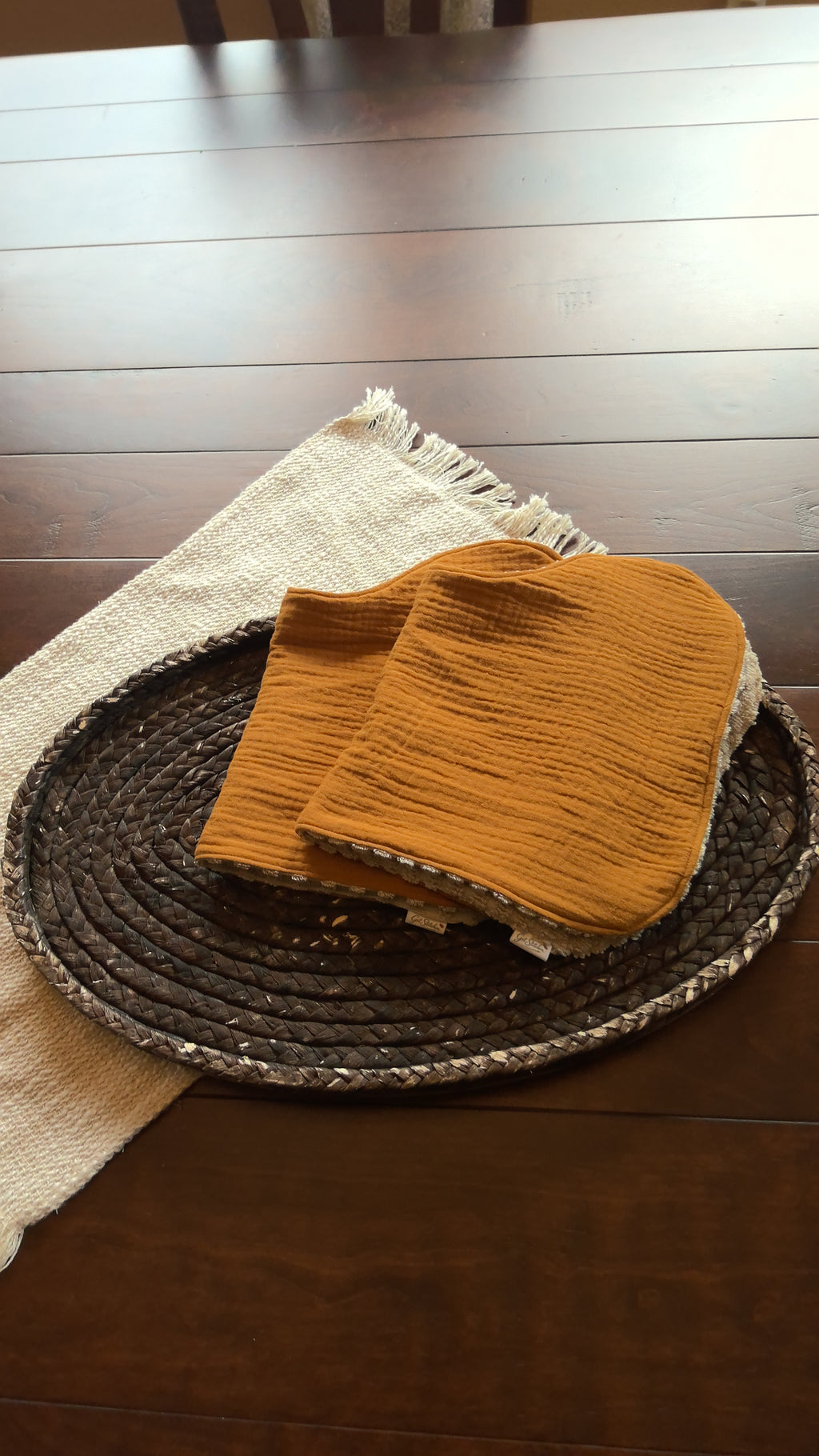 Golden Wheat Double Gauze Burp Cloth