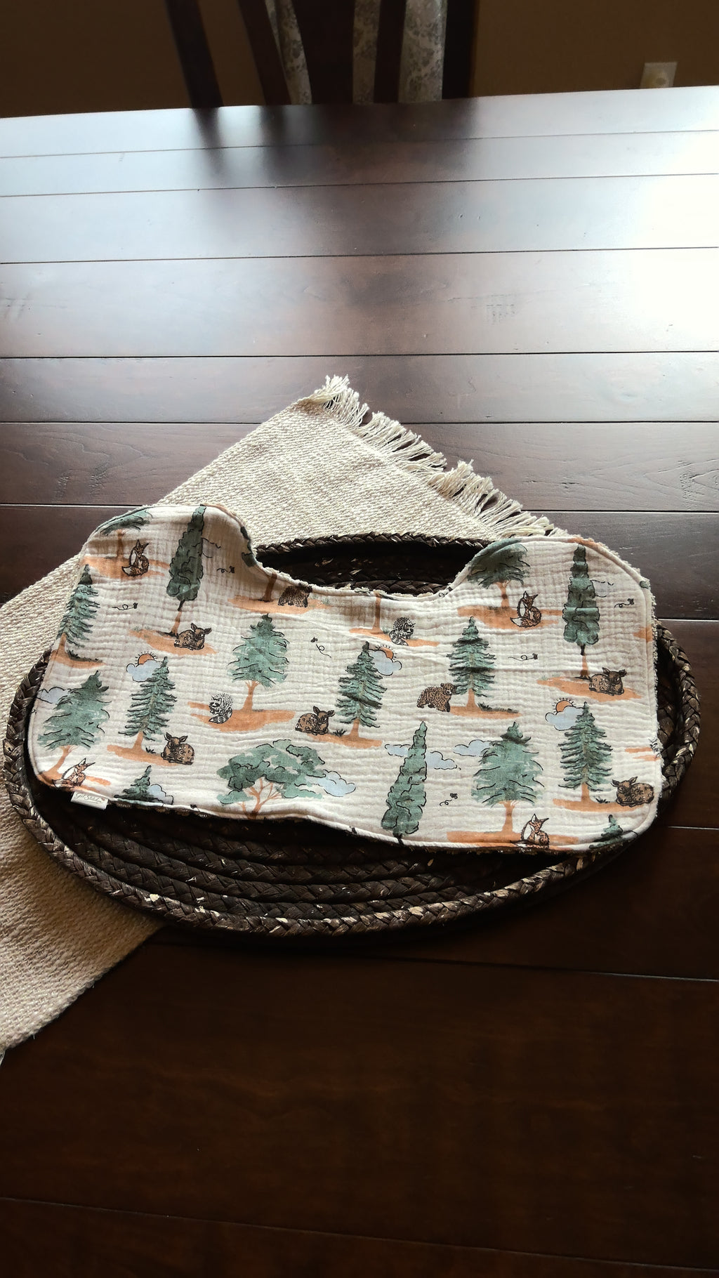 Whispering Pines Double Gauze Burp Cloth