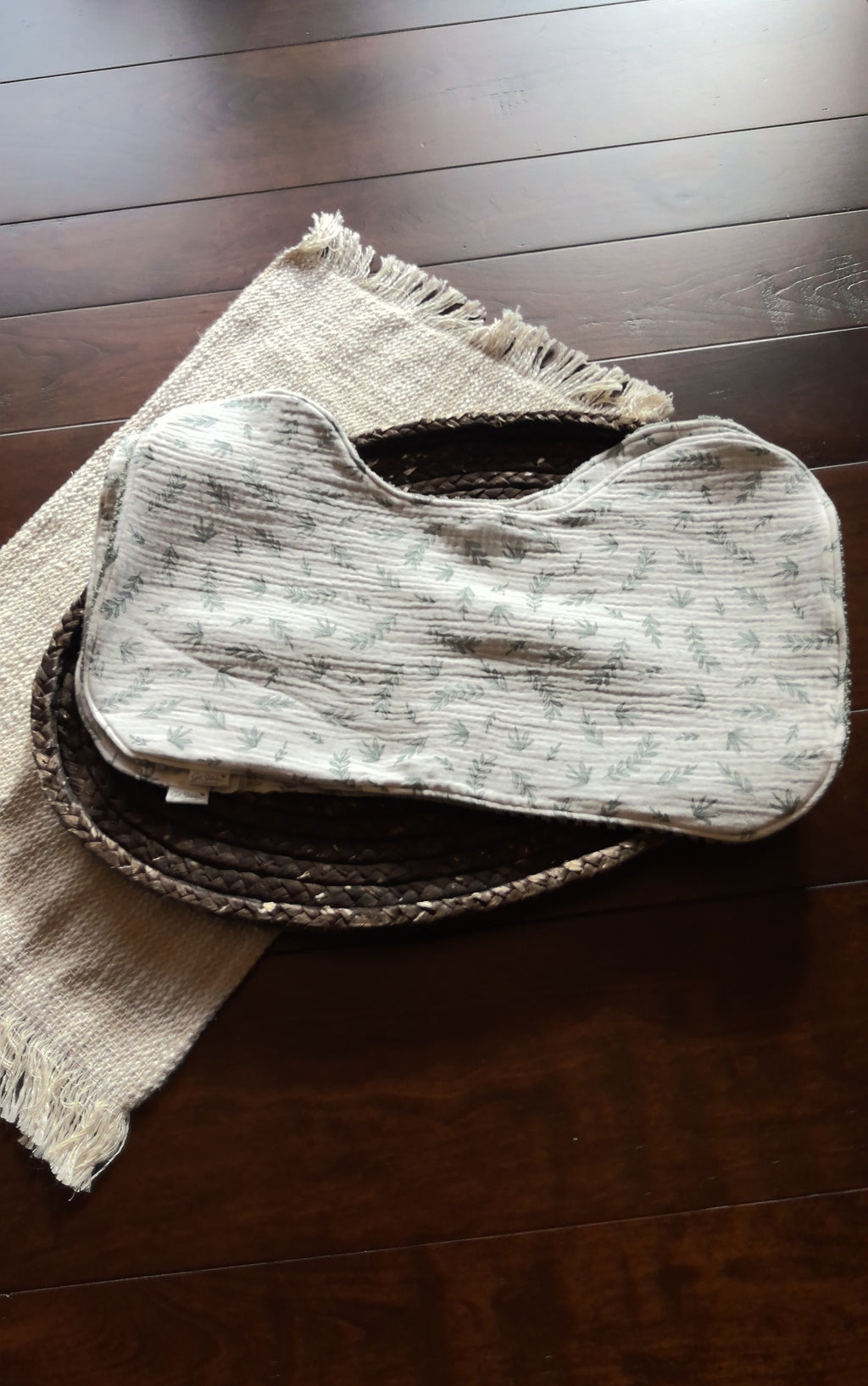 Autumn Sage Double Gauze Burp Cloth – Moss Waffle Terry
