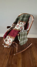 Green Plaid Burp Cloth – Sage Terry