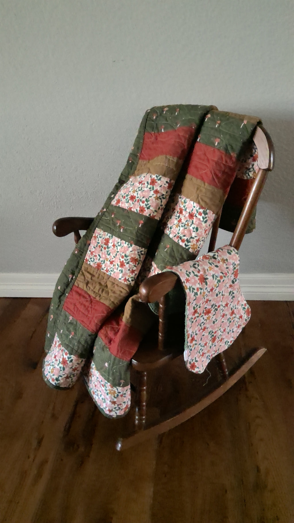 Meadow Bloom Burp Cloth – Sage Terry